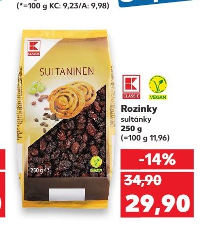 K CLASSIC Rozinky sultánky