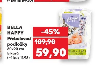 BELLA HAPPY Přebalovací podložky