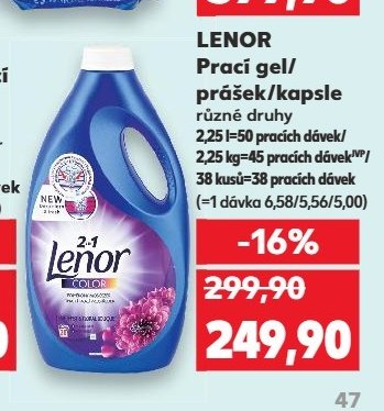 Lenor Prací gel/prášek/kapsle
