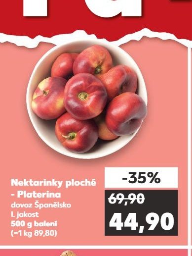 Nektarinky ploché - Platerina