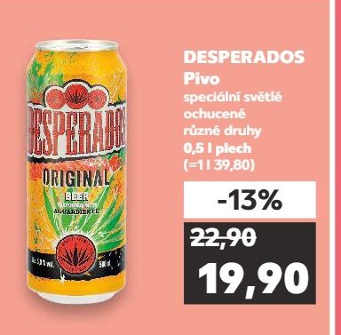 DESPERADOS Pivo speciální světlé ochucené různé druhy 0,5 l plech