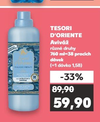 TESORI D'ORIENTE Aviváž různé druhy 760 ml=38 pracích dávek