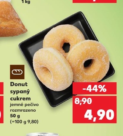 Donut sypaný cukrem