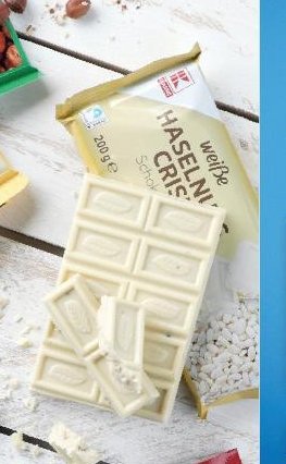 K-Classic Weisse Schokolade Crispies (tabulka)