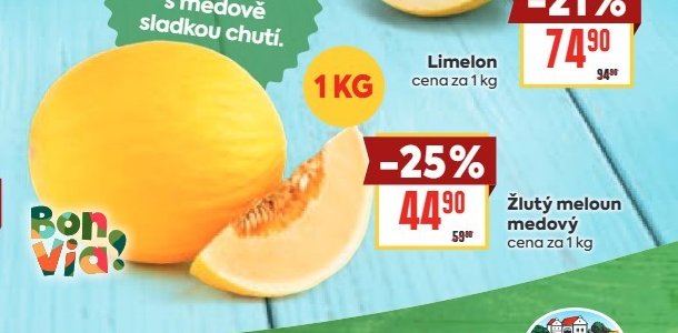 Žlutý meloun medový