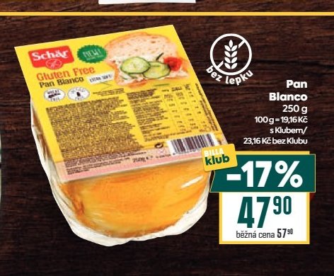 Schär Pan Blanco 250 g