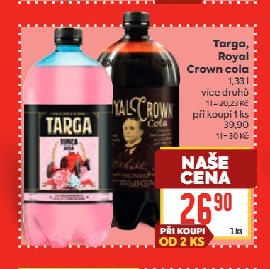 Targa, Royal Crown cola 1,33 l
