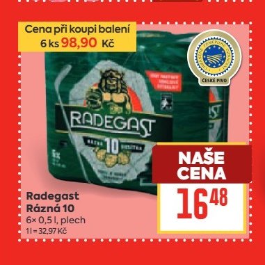 Radegast Rázná 10 6x 0,5 l