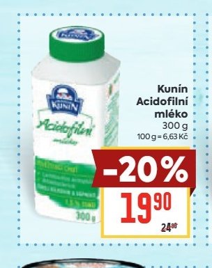 Kunín Acidofilní mléko