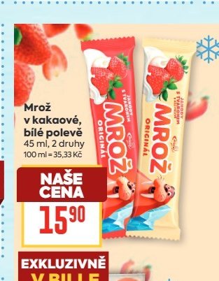 Mrož v kakaové, bílé polevě