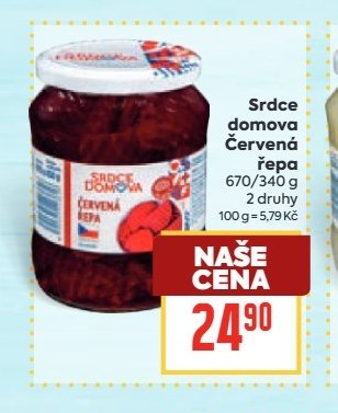 Srdce domova Červená řepa