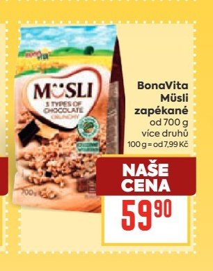 BonaVita Müsli zapékané od 700 g