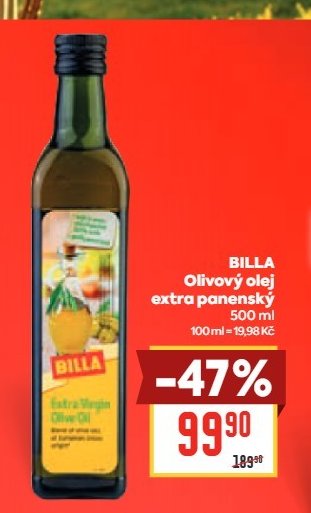 BILLA Olivový olej extra panenský