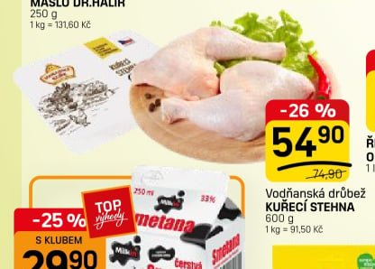 Vodňanská drůbež kuřecí stehna