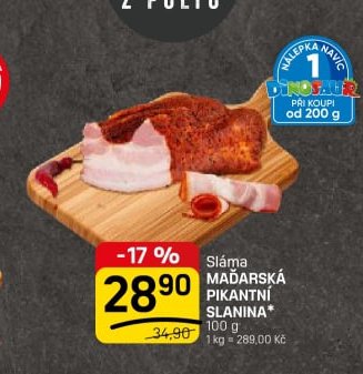 Sláma MAĎARSKÁ PIKANTNÍ SLANINA*