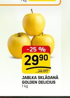 Jablka skládaná Golden Delicius