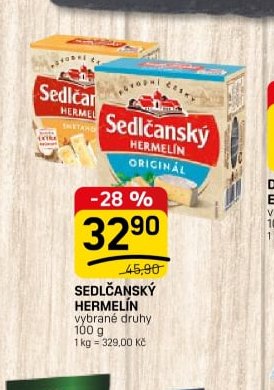 SEDLČANSKÝ HERMELÍN vybrané druhy 100 g