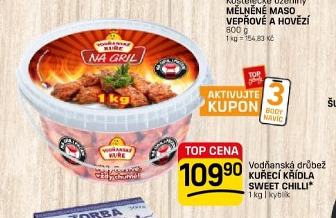 Vodňanská drůbež KUŘECÍ KŘÍDLA SWEET CHILLI