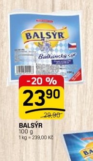 BALSÝR Balkánský sýr