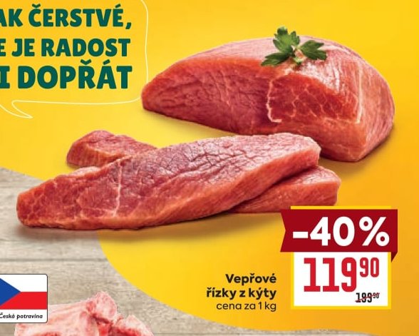 Vepřové řízky z kýty