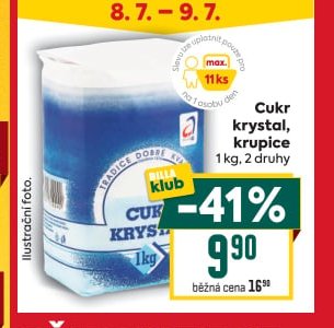 Cukr krystal, krupice