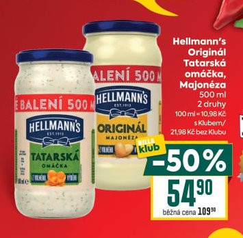 Hellmann's Tatarská omáčka, Majonéza