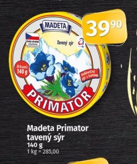 Madeta Primator tavený sýr