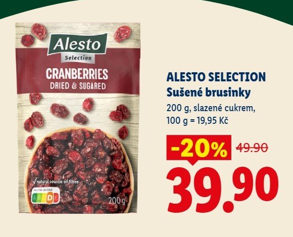ALESTO SELECTION Sušené brusinky
