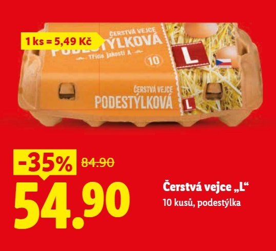 Čerstvá vejce L