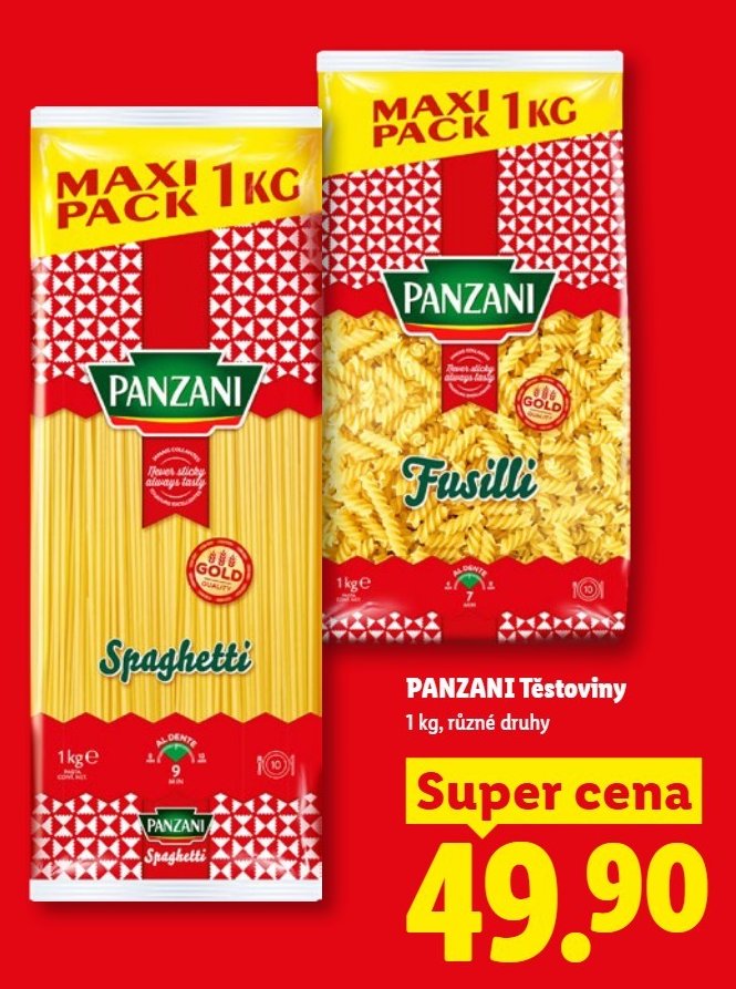 Panzani Těstoviny
