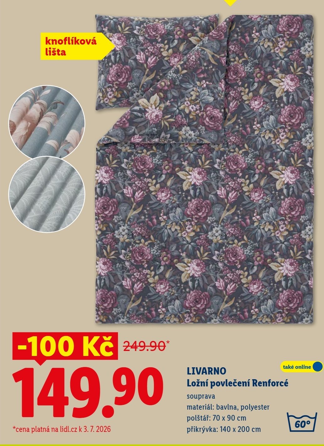 LIVARNO Ložní povlečení Renforcé