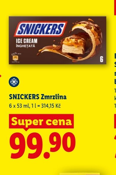 SNICKERS Zmrzlina