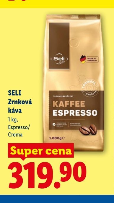 SELI Zrnková káva