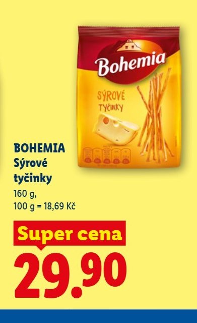 BOHEMIA Sýrové tyčinky