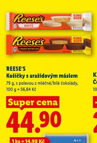 REESE'S Košíčky s arašídovým máslem