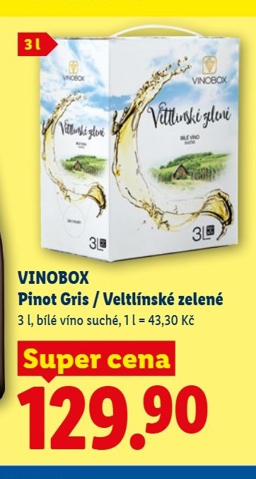 VINOBOX Pinot Gris / Veltlínské zelené
