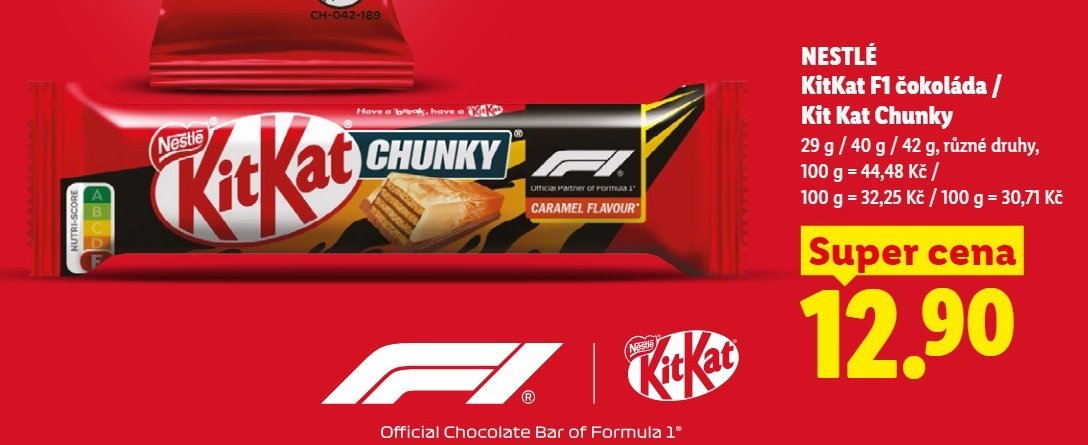 KitKat F1 čokoláda / Kit Kat Chunky