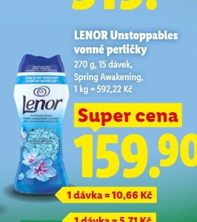 LENOR Unstoppables vonné perličky