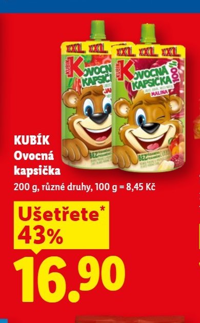 KUBÍK Ovocná kapsička