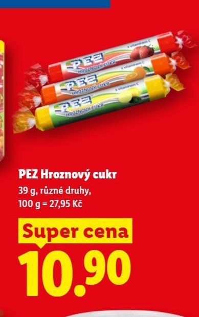 PEZ Hroznový cukr