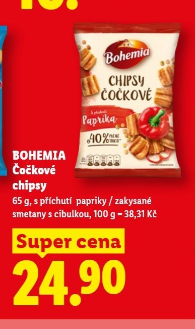 BOHEMIA Čočkové chipsy