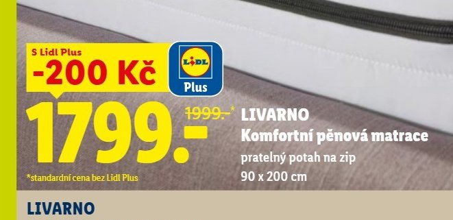 LIVARNO Komfortní pěnová matrace