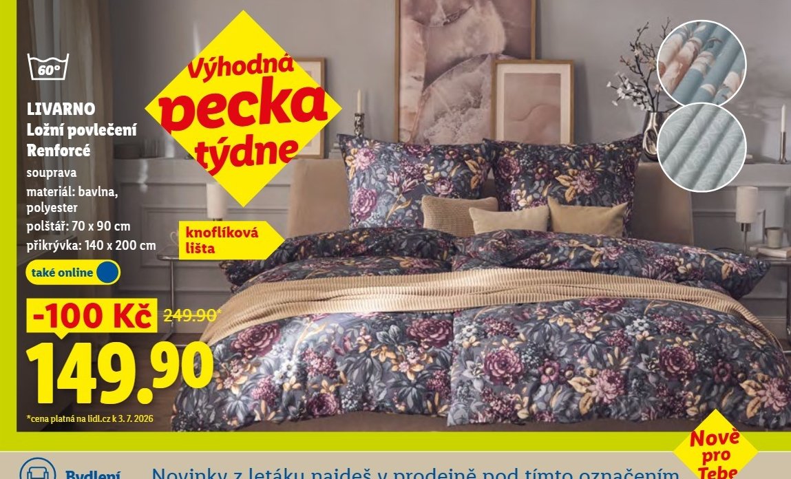 LIVARNO Ložní povlečení Renforcé