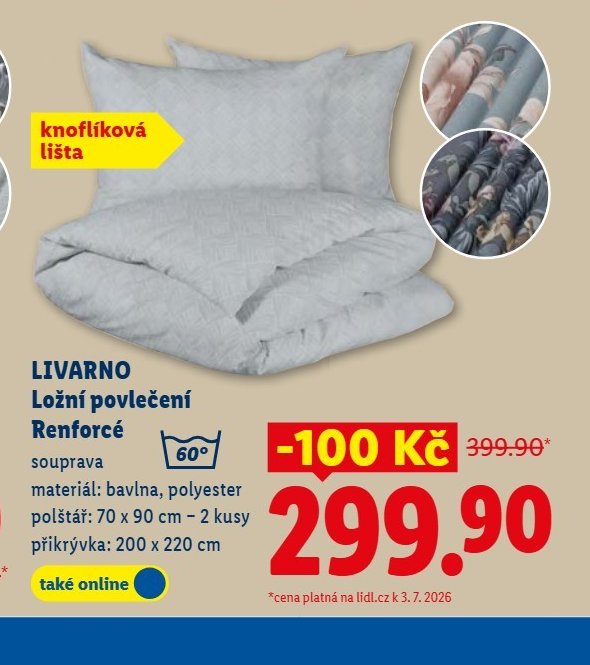 LIVARNO Ložní povlečení Renforcé
