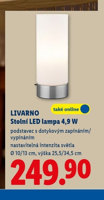 LIVARNO Stolní LED lampa 4,9 W
