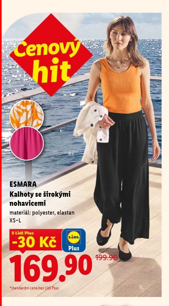 ESMARA Kalhoty se širokými nohavicemi