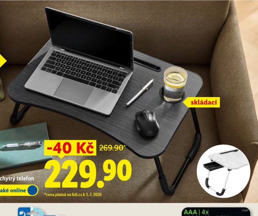 LIVARNO Stolek na notebook
