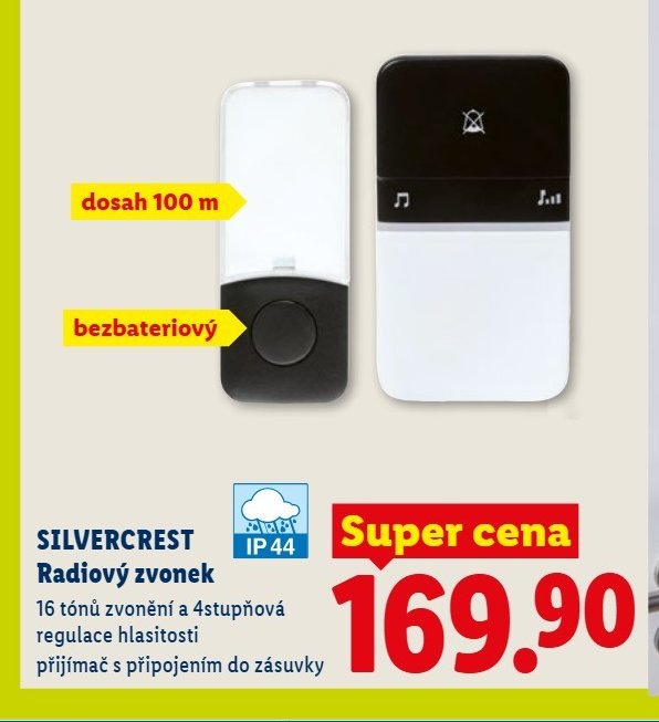 SILVERCREST Radiový zvonek