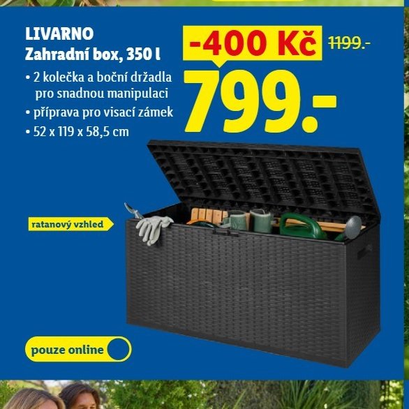 LIVARNO Zahradní box, 350 l