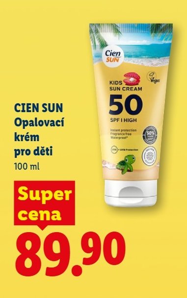 CIEN SUN Opalovací krém pro děti